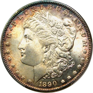 image for: 1890 $1 PCGS MS66