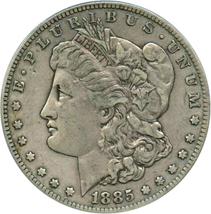 image for: Top 100 VAM: 1885-S $1 PCGS VF30 (VAM-6, S/S)