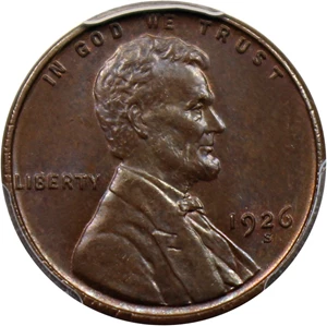 image for: 1926-S 1c PCGS MS65 BN