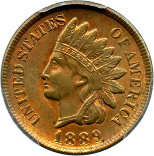 image for: 1889 1c PCGS MS65 RB