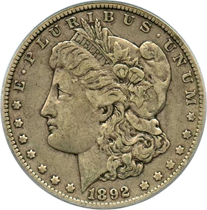 image for: Top 100 VAM: 1892-O $1 PCGS VF35 (VAM-7, Doubled Ear)