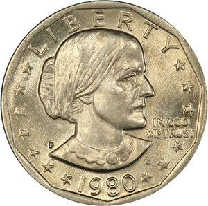 image for: 1980-P $1 SBA 100 Coins in Sealed Mint Bag ($100 Bag)