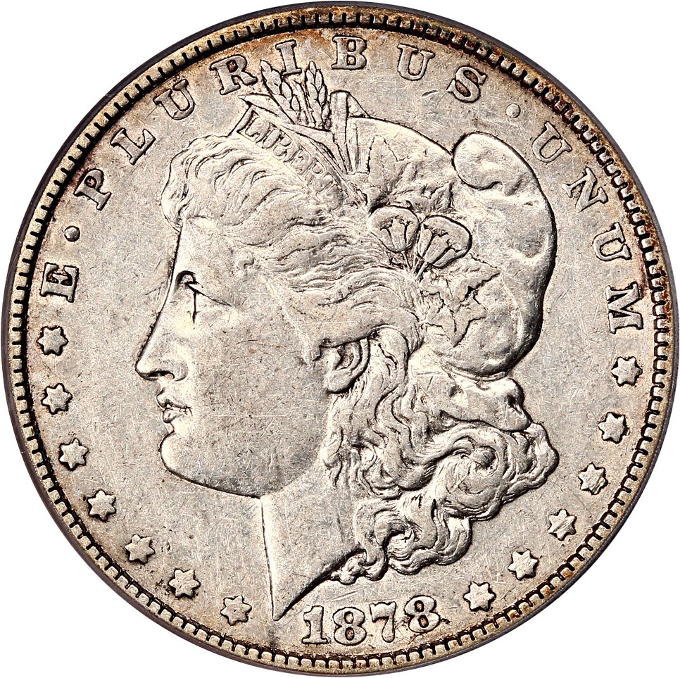 image for: Top 100 VAM: 1878 7TF $1 PCGS XF40 (Reverse of 1878, VAM-199.1 Tripled Blossom)