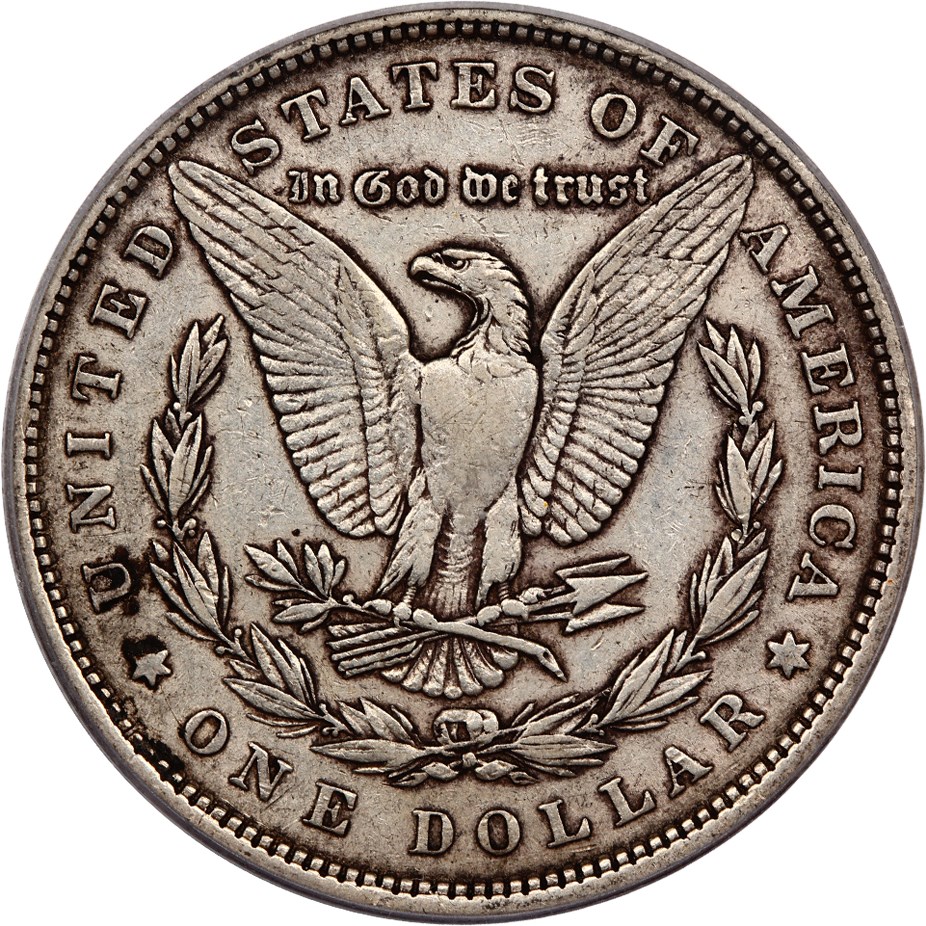 image for: Hot 50 VAM: 1880 $1 PCGS XF40 (VAM-39A, Partial E Rev)