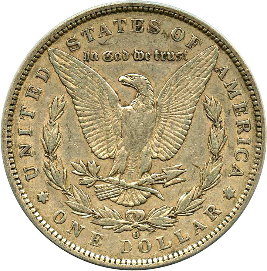 image for: Top 100 VAM: 1900-O $1 PCGS XF45 (VAM-29A, Die Break)