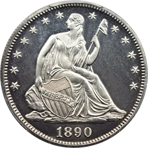 image for: 1890 50c PCGS/CAC Proof 64 CAM