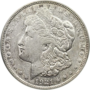 image for: 1921-D $1 PCGS AU50 (VAM-1N, Unicorn)