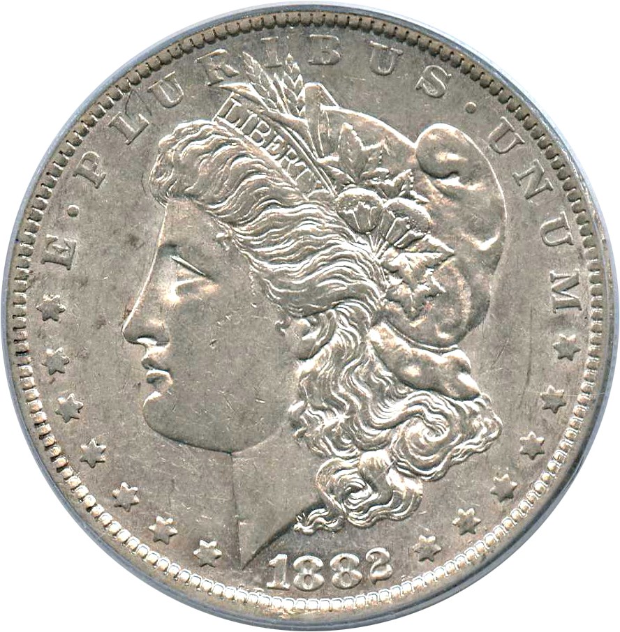 image for: Top 100 VAM: 1882-O $1 PCGS AU53 (VAM-5, O/S, EDS)
