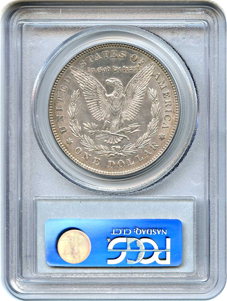 image for: Top 100 VAM: 1878 7TF $1 PCGS AU58 (Reverse of 1878, VAM-70, Doubled RIB)