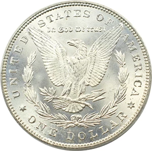 image for: Hot 50 VAM: 1885 $1 PCGS MS65 (VAM-1A, Pitted Reverse)