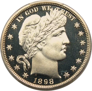 image for: 1898 50c PCGS/CAC Proof 67+ DCAM