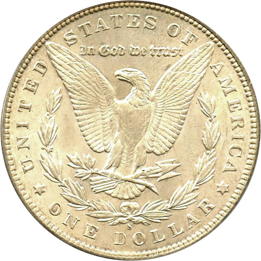 image for: Top 100 VAM: 1899-S $1 PCGS/CAC MS61 (VAM-7, Doubled Date)