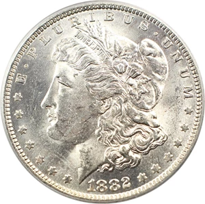 image for: Top 100 VAM: 1882-O $1 PCGS MS63 (VAM-4, O/S Recessed)