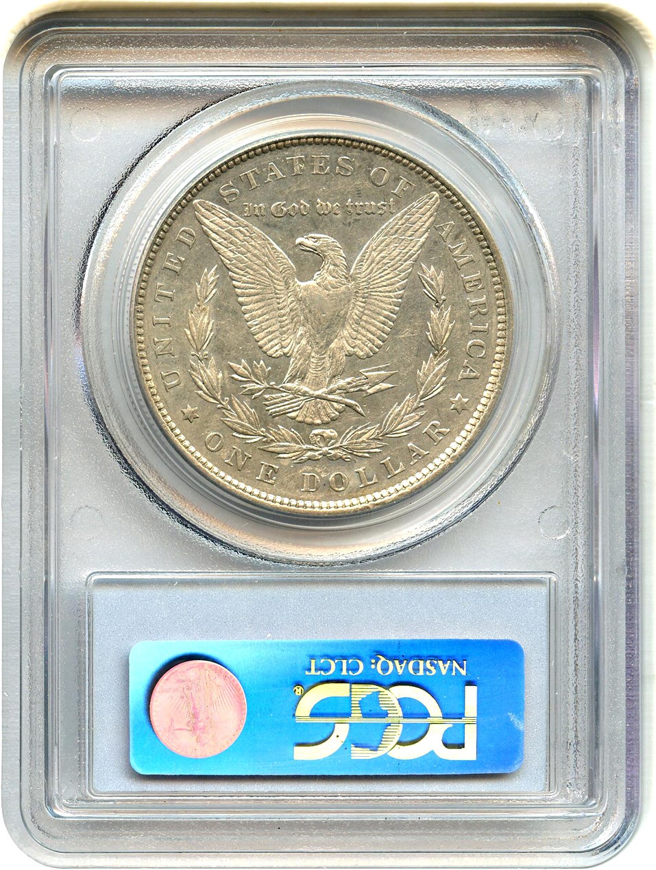image for: Hot 50 VAM: 1880 $1 PCGS AU50 (VAM-29, Checkmark)