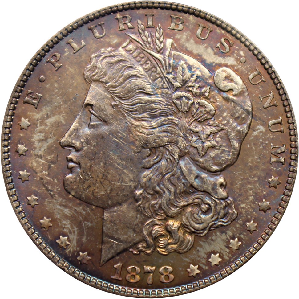 image for: 1878 7/8TF $1 PCGS MS63 (Strong, VAM-42, 7/7)