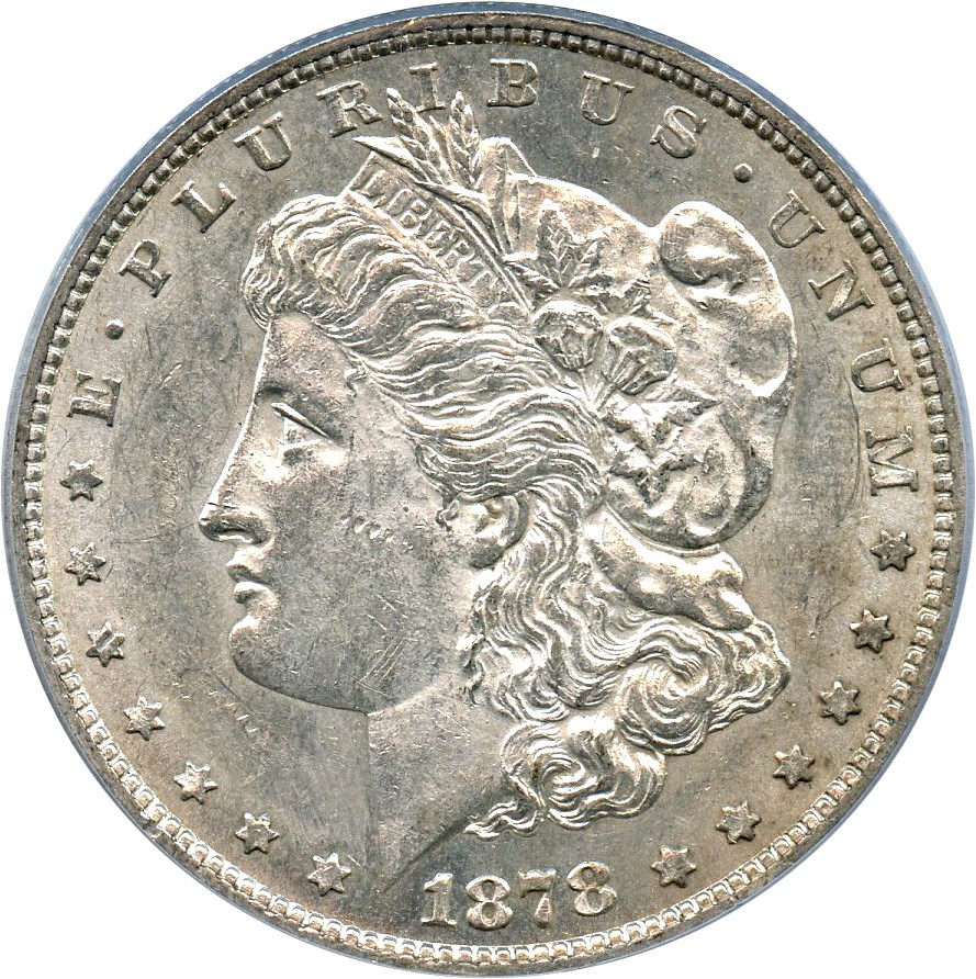 image for: Top 100 VAM: 1878-S $1 PCGS AU55 (VAM-57, Long Arrow Shaft)