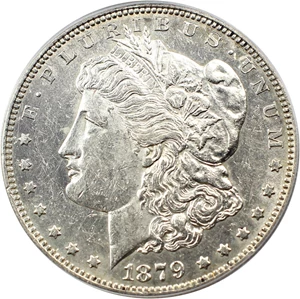 image for: Top 100 VAM: 1879-S $1 PCGS AU50 (VAM-23, Reverse of 1878)