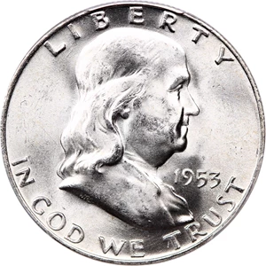 image for: 1953-D 50c PCGS MS65