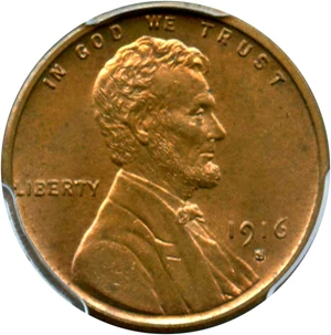 image for: 1916-S 1c PCGS/CAC MS65 RB
