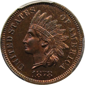 image for: 1878 1c PCGS/CAC Proof 64 BN