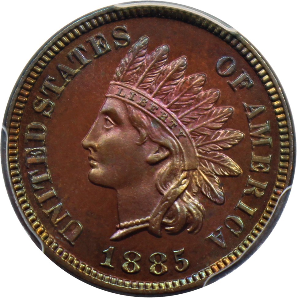 image for: 1885 1c PCGS/CAC Proof 66 BN