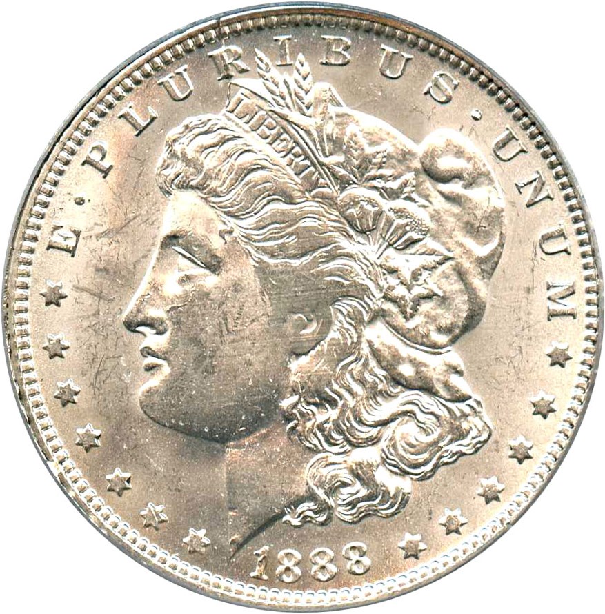 image for: Top 100 VAM: 1888-O $1 PCGS/CAC MS62 (VAM-1A, Clashed E)