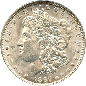 image for: Top 100 VAM: 1887-O $1 PCGS/CAC MS61 (VAM-22A, DDO, Pitted Rev)