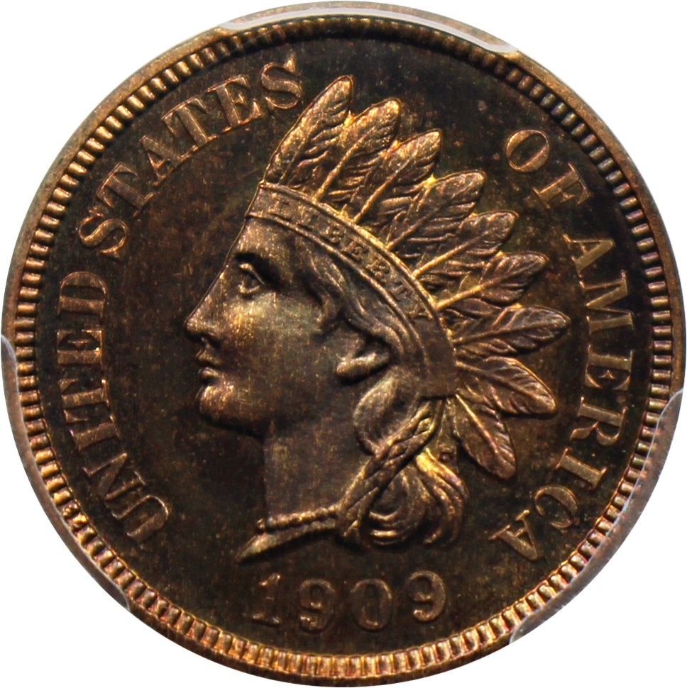 image for: 1909 Indian 1c PCGS/CAC Proof 65 RB