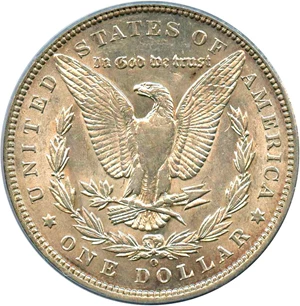 image for: 1890-O $1 PCGS AU50 (VAM-20, Doubled Ear)