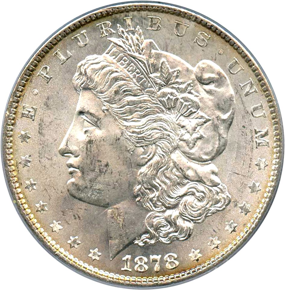 image for: 1878 8TF $1 PCGS MS63 (VAM-14.2, Polished Ear)