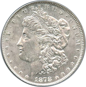 image for: Top 100 VAM: 1878 7/8TF $1 PCGS MS63 (Strong, VAM-41, 7/7)