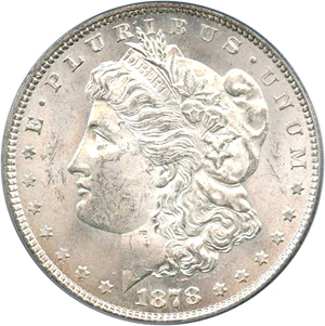 image for: 1878 7/8TF $1 PCGS MS63 (Strong, VAM-37, 7/4)