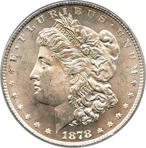 image for: Hot 50 VAM: 1878 8TF $1 PCGS MS63 (VAM-22, Polished LIB)