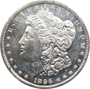 image for: 1896 $1 PCGS/CAC MS63 DMPL