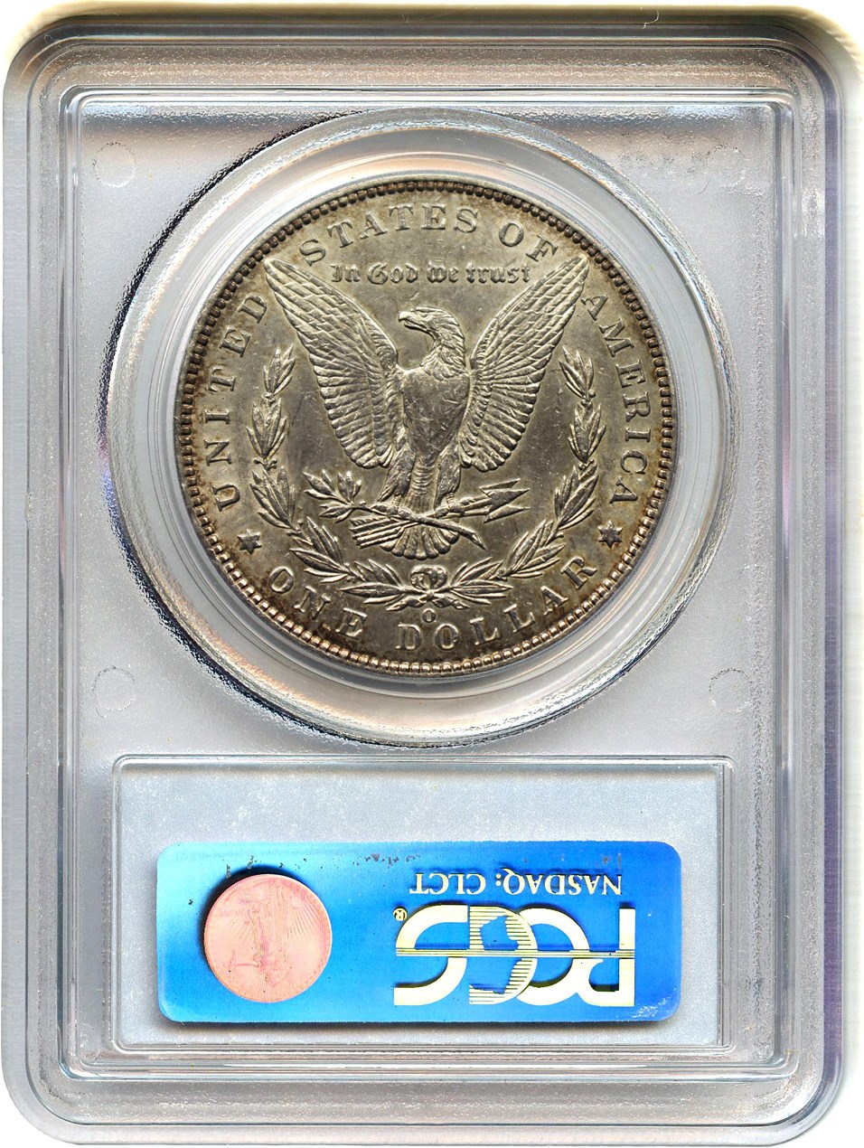 image for: Top 100 VAM: 1900-O $1 PCGS AU53 (VAM-7A, O/CC)