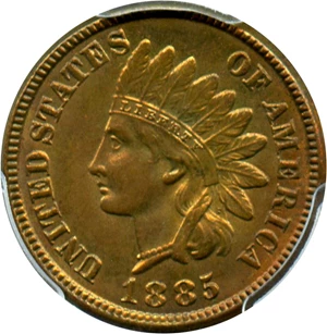 image for: 1885 1c PCGS MS64 RB