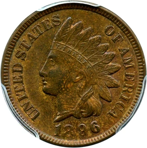image for: 1896 1c PCGS MS64 BN