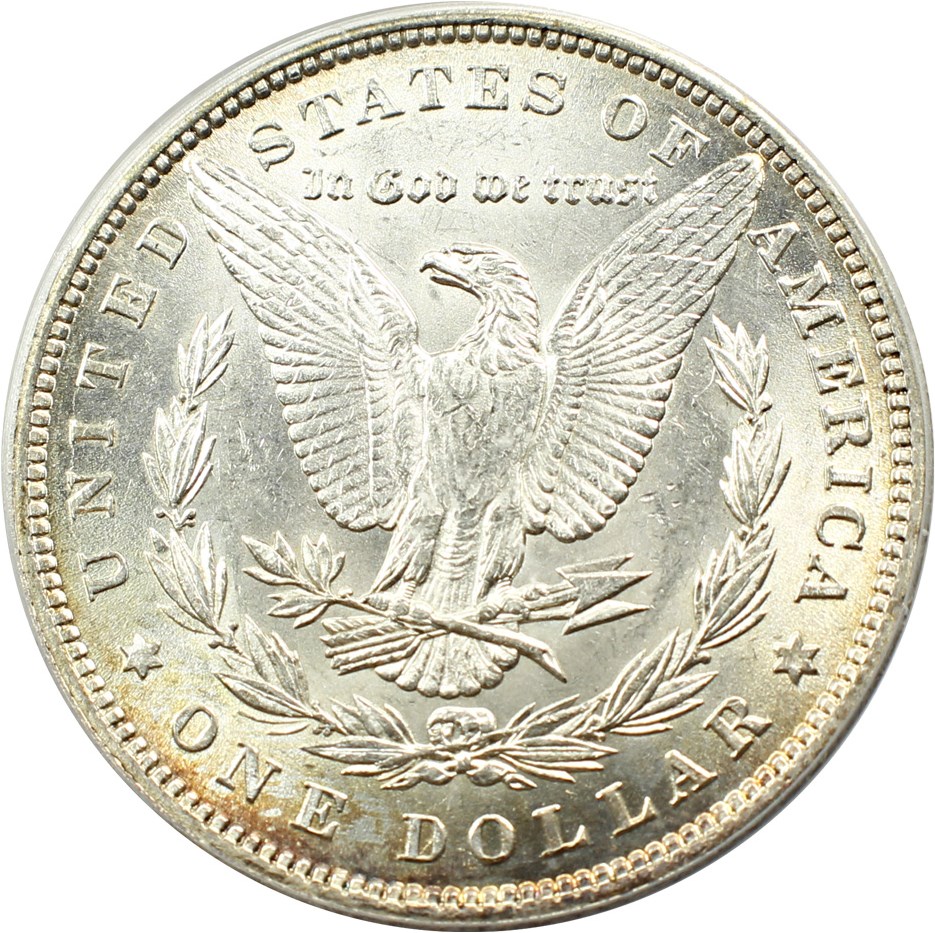 image for: Hot 50 VAM: 1880 $1 PCGS/CAC AU58 (VAM-39A, Partial E Rev)