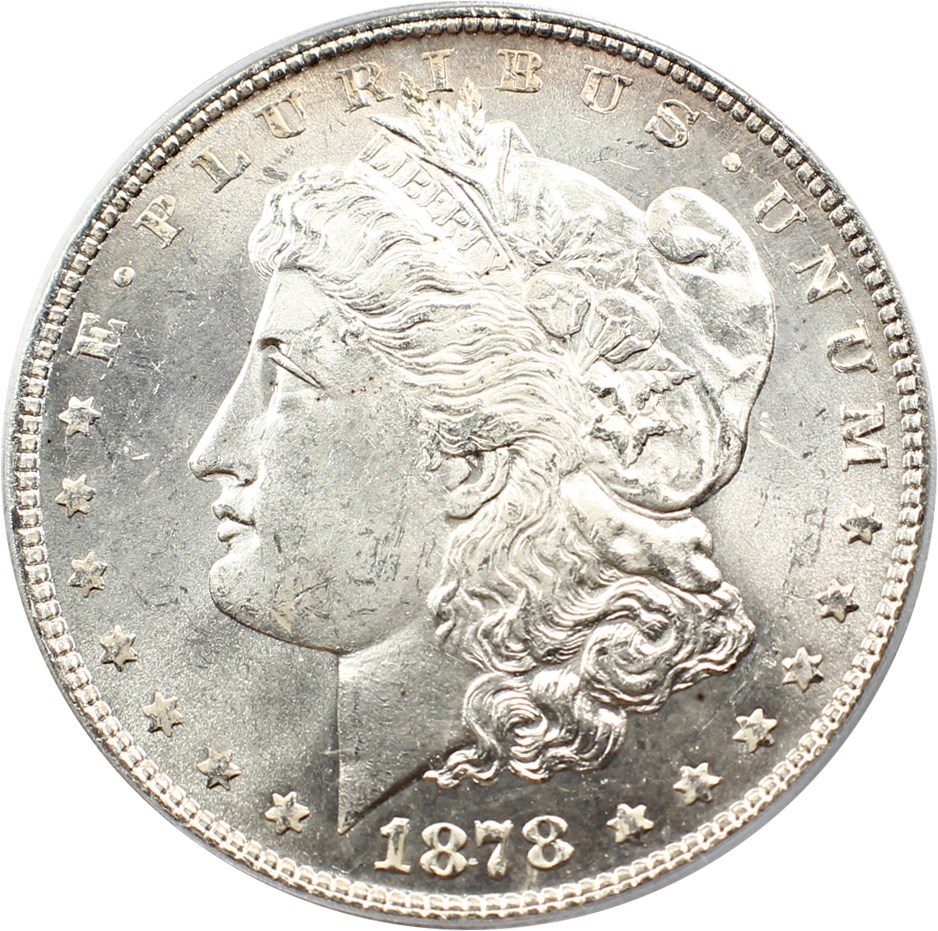 image for: 1878 7/8TF $1 PCGS MS64 (Strong, VAM-38, 7/5)