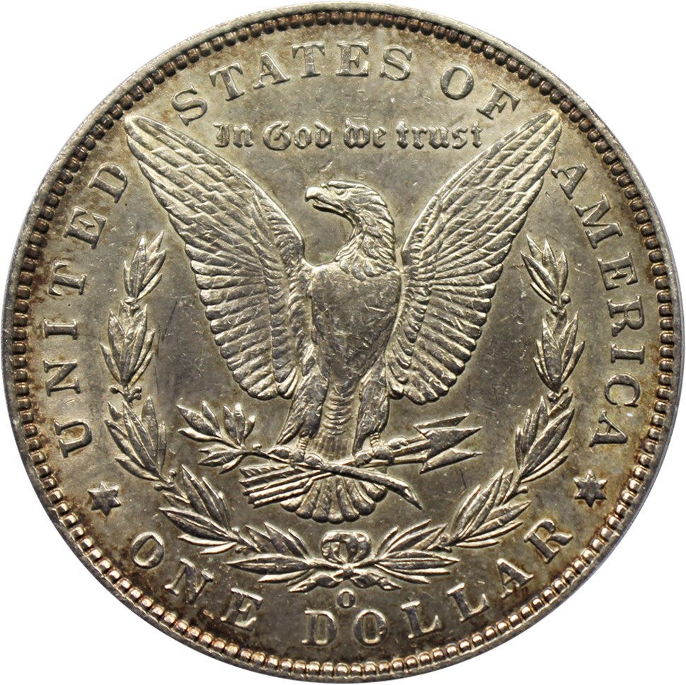 image for: Top 100 VAM: 1900-O $1 PCGS AU53 (VAM-7A, O/CC)