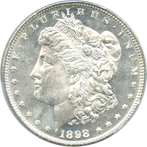 image for: 1898 $1 PCGS MS65 PL