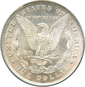 image for: Top 100 VAM: 1878 8TF $1 PCGS MS63 (VAM-5, Doubled RIB)
