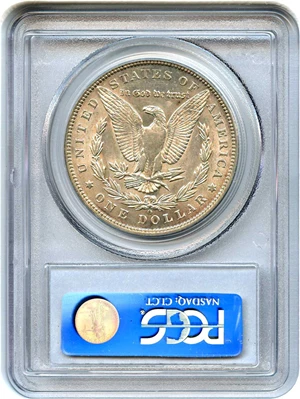 image for: 1890-O $1 PCGS AU50 (VAM-20, Doubled Ear)