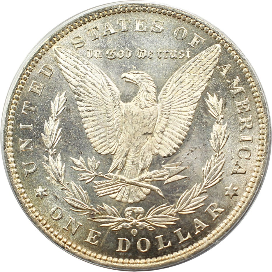 image for: 1881-O $1 PCGS MS63 (VAM-5, O/O)