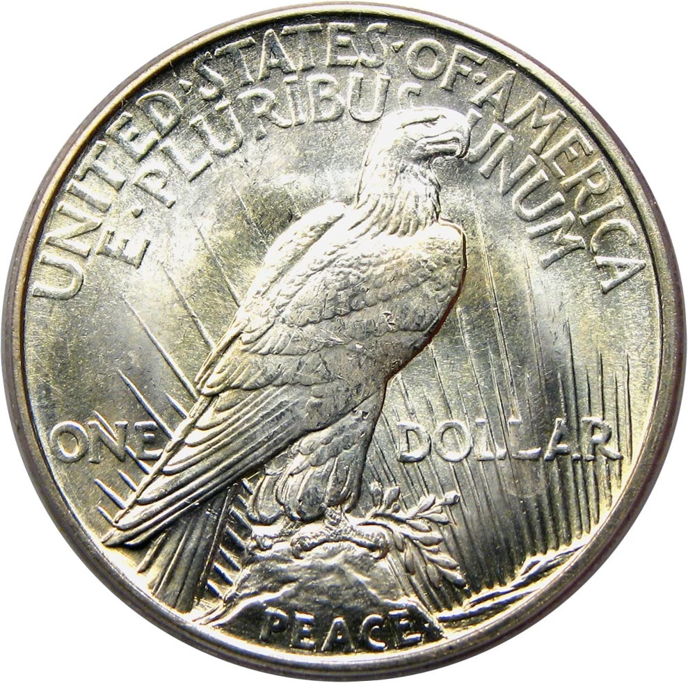 1921 Peace Dollar Line Thru L, VAM 3 Mint State (MS) Pricing Guide 