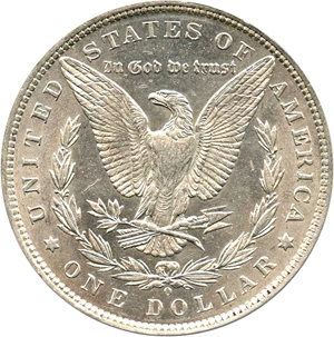 image for: Top 100 VAM: 1888-O $1 PCGS AU58 (VAM-21, Oval O)