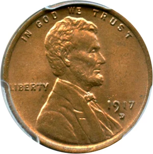 image for: 1917-D 1c PCGS/CAC MS64 RB