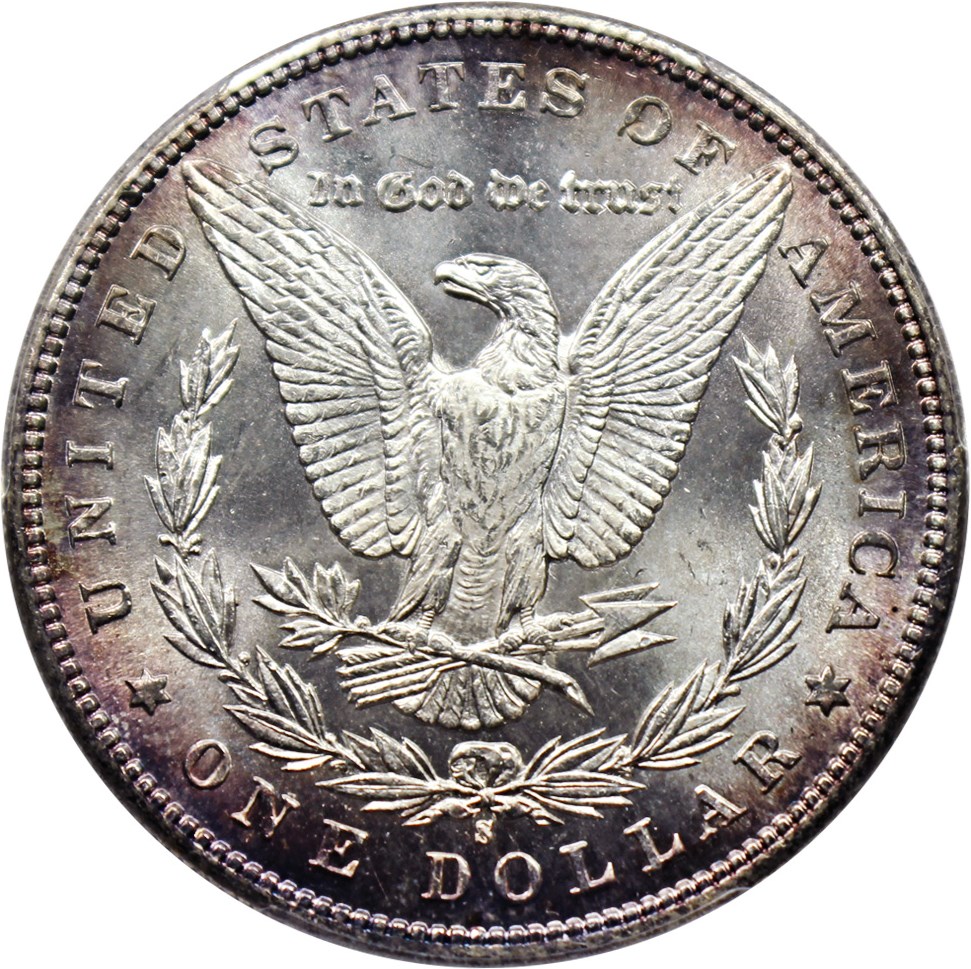 image for: 1899-S $1 PCGS MS65 (VAM-7, Doubled Date)