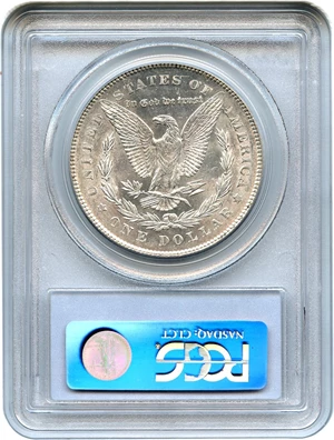 image for: 1878 7TF $1 PCGS AU58 (Reverse of 1878, VAM-115, Trpl Blos)