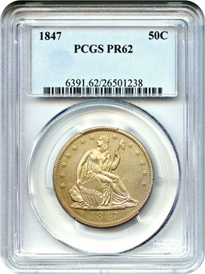 image for: 1847 50c PCGS Proof 62